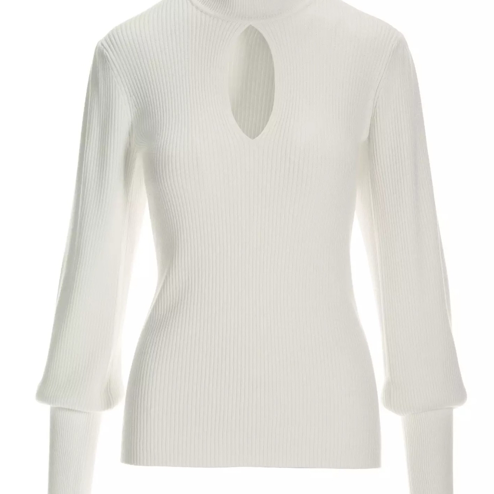NWT Women's Boston Proper Ivory Crew Neck Sweater - Size S
